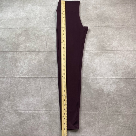 Fabletics Leggings Women's Size Small Maroon High Rise Stretch Acitve Gym - Picture 10 of 12